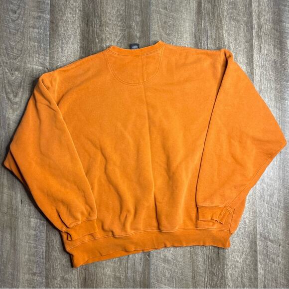 Nike Air Center Swoosh Orange Crewneck Sweatshirt 2000s Size XXL - Picture 4 of 8